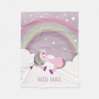 L'arc-en-ciel de licorne de sommeil badine la