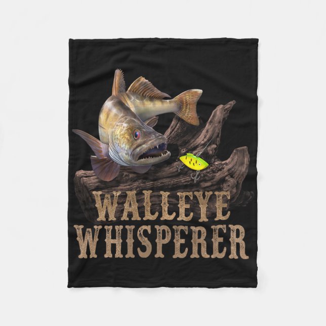 Couverture Polaire Large Walleye With Fishing Lure Drawing Walleye Wh (Devant)