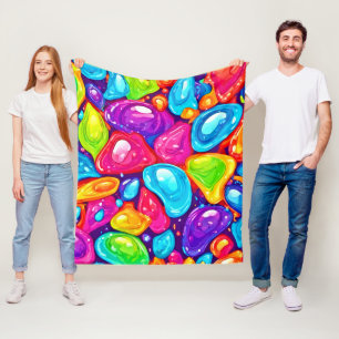 Couverture Polaire Larmes Géantes : Style Artistique Vibrant