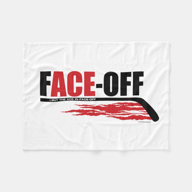 Couverture Polaire L'As Face-Off (Hockey) (Devant (Horizontal))