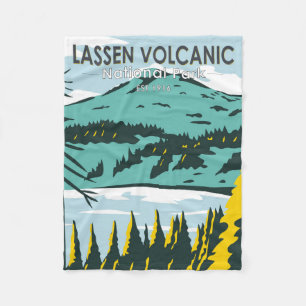 Couverture Polaire Lassen Volcanic National Park Californie Vintage