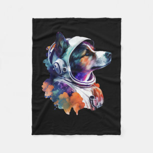Couverture Polaire L'astronaute Dog space Mignonne Amoureux des chien