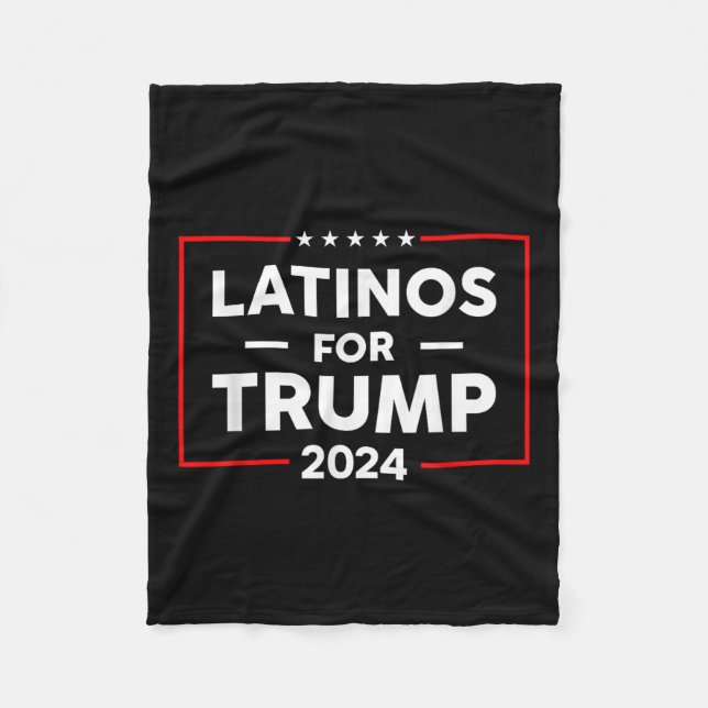 Couverture Polaire Latinos pour Trump 2024 (Devant)