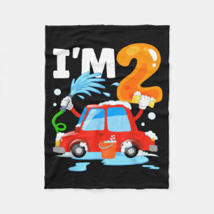Couverture Polaire Lavage de voiture 2 Enfants de deux ans Fête d'ann