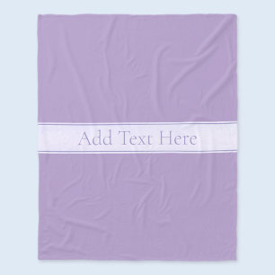 Couverture Polaire Lavande Lumière Personnalisable Purple