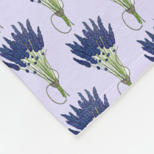 Couverture Polaire Lavandula Lavender Bund Herbe Jardin Fleur Violet