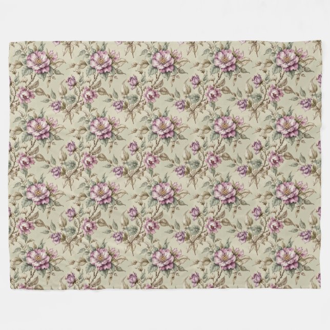 Couverture Polaire Lavender Long Stem Roses (Devant (Horizontal))