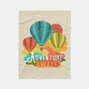 Couverture Polaire L'aventure chaude de ballon à air attend le regar