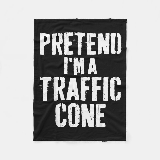 Couverture Polaire Lazy Easy Halloween Costume Pretend I'm A Traffic  (Devant)