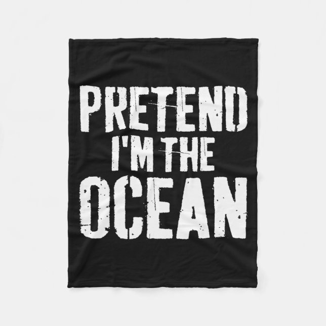 Couverture Polaire Lazy Easy Halloween Costume Pretend I'm The Ocean  (Devant)