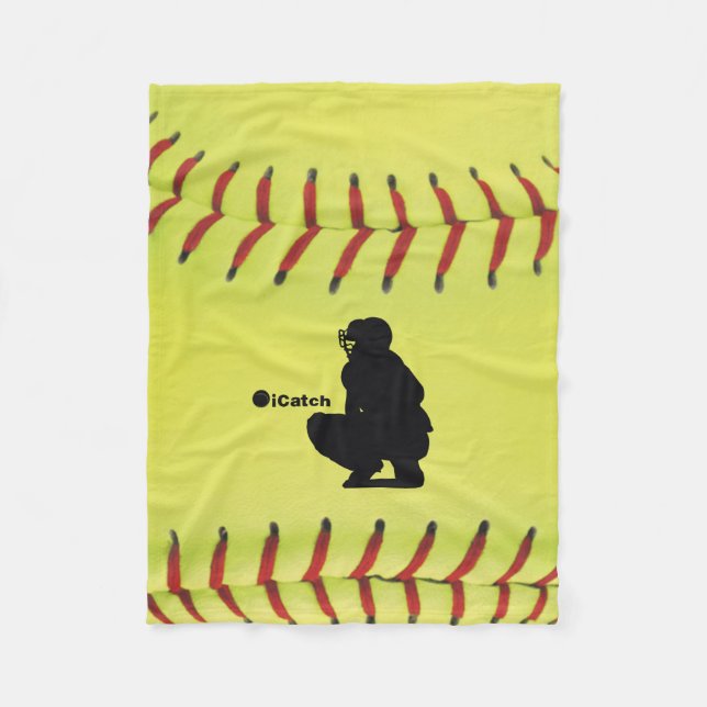 Couverture Polaire le base-ball de Fastpitch d'iCatch (Devant)