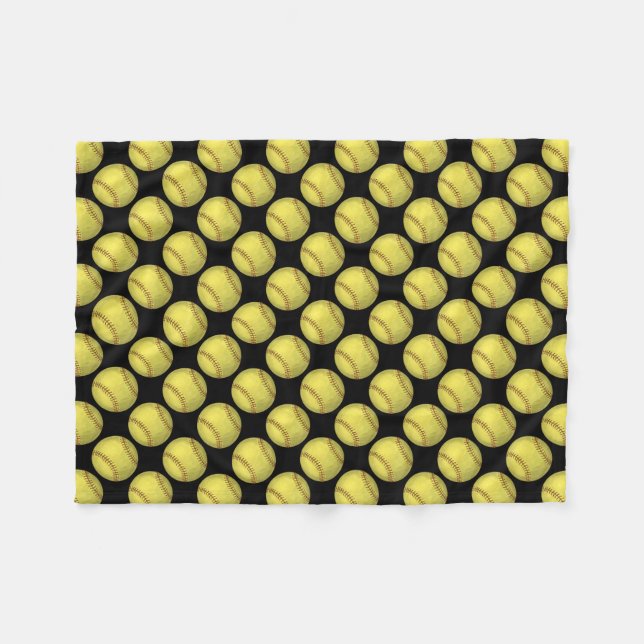Couverture Polaire Le base-ball de motif (Devant (Horizontal))