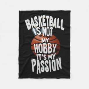 Couverture Polaire Le Basket Est Mon Pion