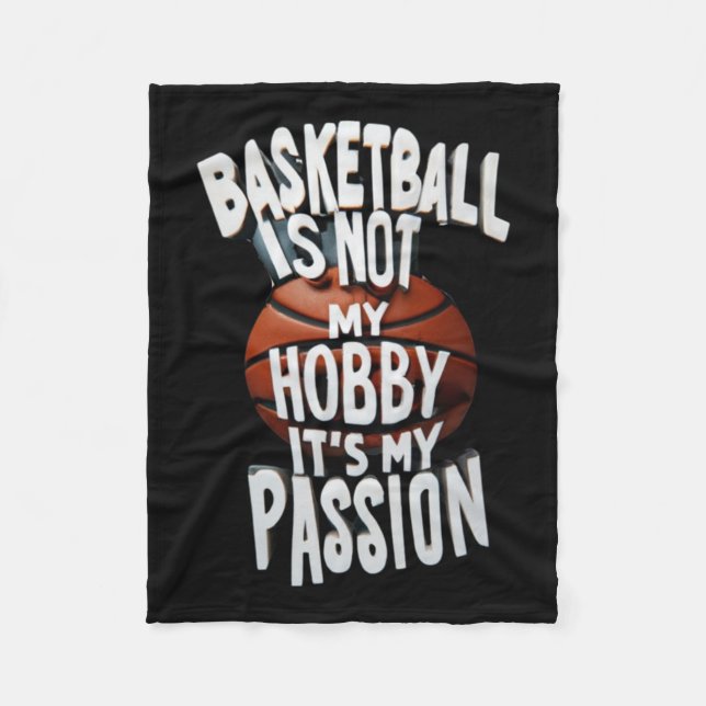 Couverture Polaire Le Basket Est Mon Pion (Devant)