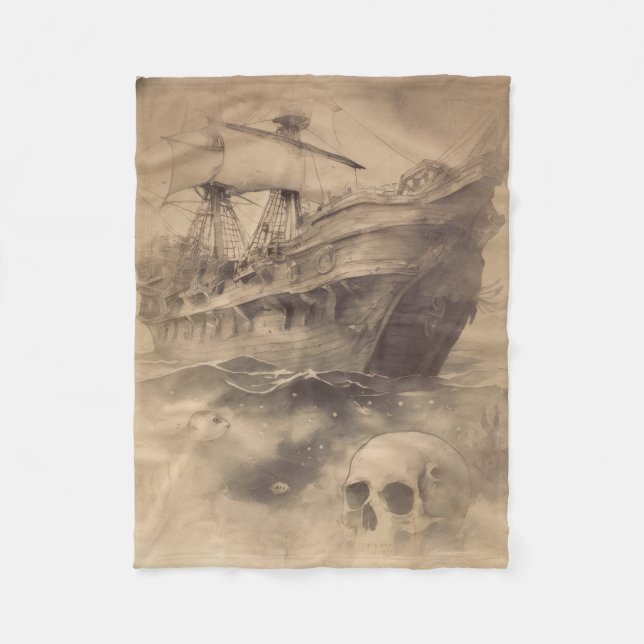 Couverture Polaire Le bateau pirate perdu depuis longtemps (Devant)