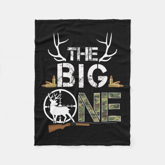 Couverture Polaire Le Big One Birthday Boy Deer Hunter Camouflage 1s (Devant)
