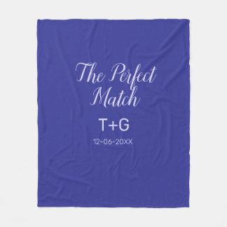 Couverture Polaire Le bleu royal de luxe parfait pour les noms de cou
