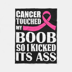Couverture Polaire Le Cancer Du Sein Touche Mon Sein Alors J'Ai Comme