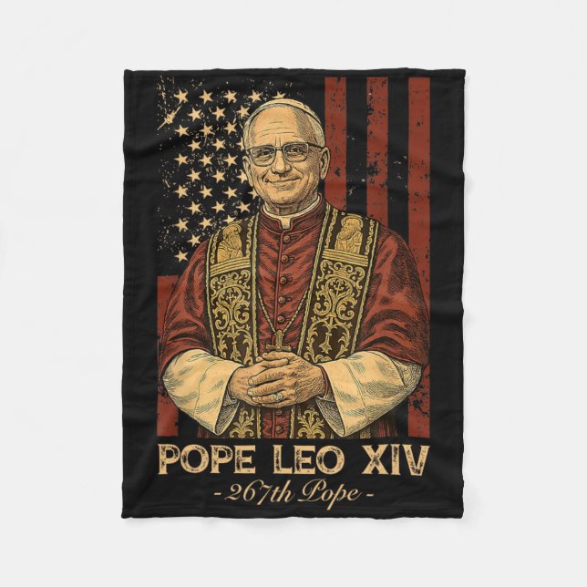 Couverture Polaire Le cardinal Robert Francis Prévost le pape Leo Xiv (Devant)