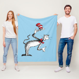 Couverture Polaire Le Chat Chapeauté s'incline