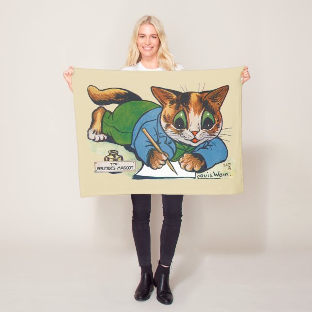 Couverture Polaire Le chat Mascotte de l'écrivain, Louis Wain (En situation)