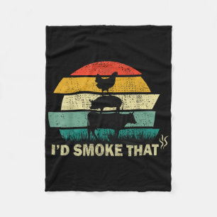Couverture Polaire Le Chef Boucher Cook Bbq Id Fumer Que Vache Boeuf
