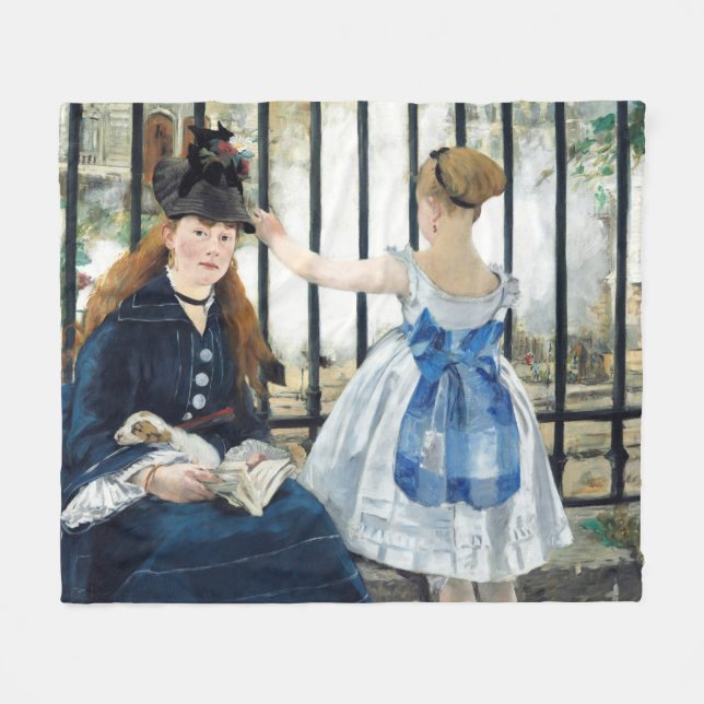 Couverture Polaire Le chemin de fer Edouard Manet (Devant (Horizontal))