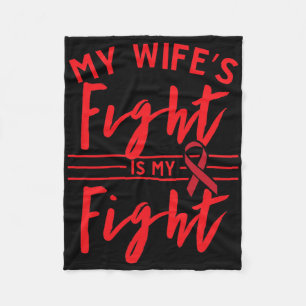 Couverture Polaire Le combat de ma femme est mon combat Sensibilisati