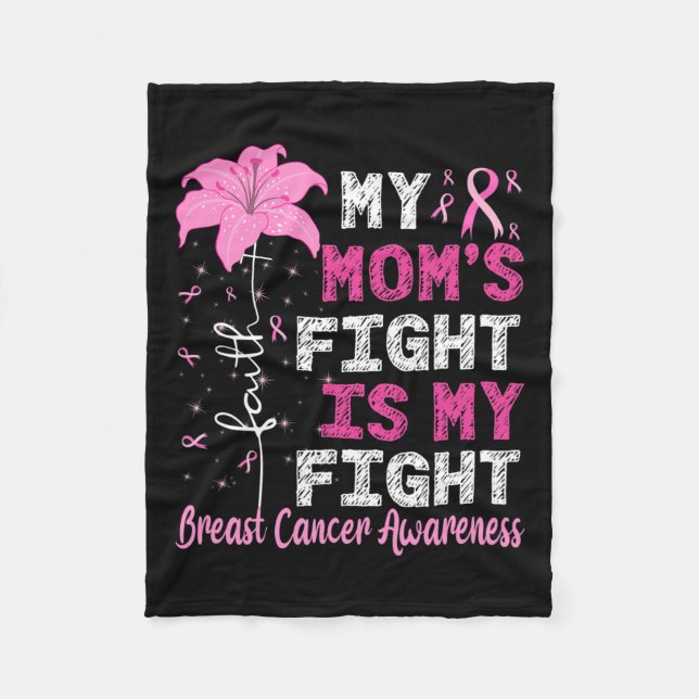 Couverture Polaire Le combat de maman est mon combat Sensibilisation  (Devant)
