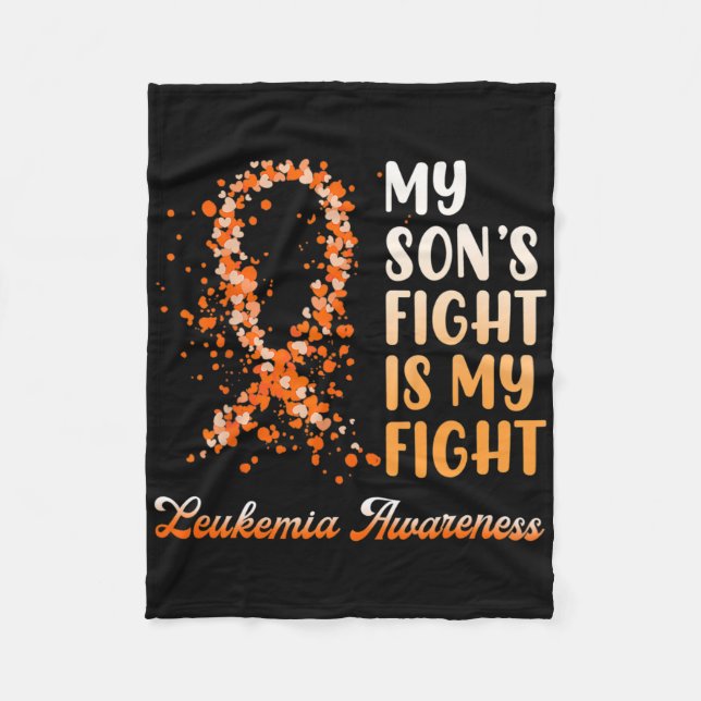 Couverture Polaire Le combat de mon fils est ma lutte contre la leucé (Devant)
