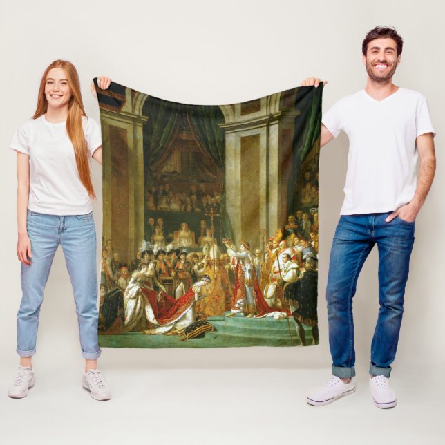 Couverture Polaire Le couronnement de Napoléon, Jacques-Louis David (En situation)