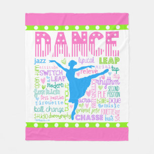 Couverture Polaire Le danseur en pastel exprime la typographie