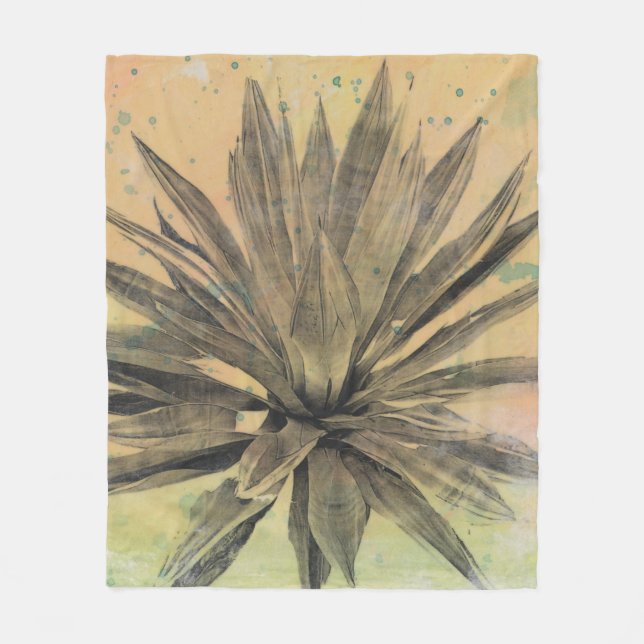 Couverture Polaire Le désert rêve la plante verte de | (Devant)