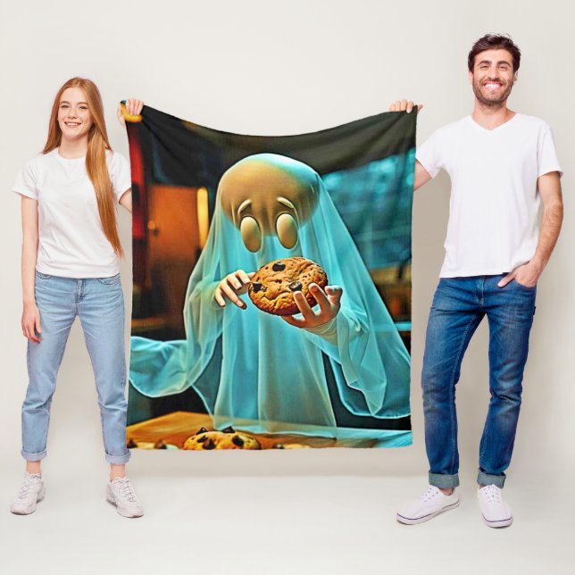 Couverture Polaire Le désir du fantôme pour les cookies (En situation)