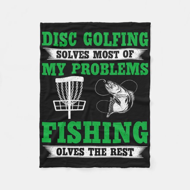 Couverture Polaire Le Disc Golf Résout La Plupart De Mes Problèmes -  (Devant)