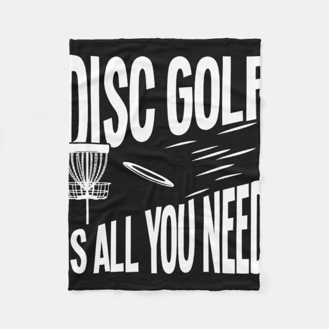Couverture Polaire Le Disc Golf, Tout Ce Qu'il Vous Faut  (Devant)
