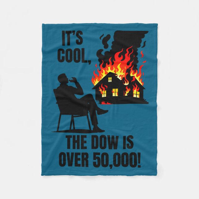 Couverture Polaire Le dow est supérieur à 50 000 ! meme  (Devant)