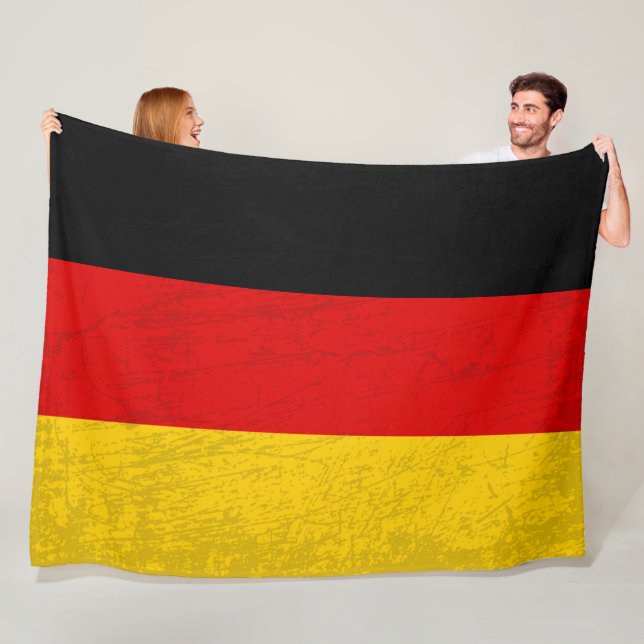 Couverture Polaire Le drapeau allemand - Une tapisserie du patrimoine (En situation)