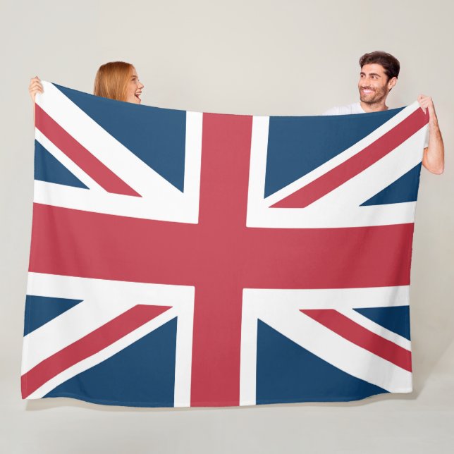 Couverture Polaire Le drapeau britannique Union Jack (En situation)
