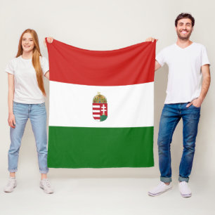 Couverture Polaire Le drapeau du milieu de la Hongrie