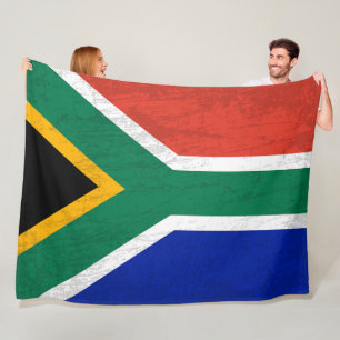 Couverture Polaire Le drapeau sud-africain - Une tapisserie de l'Afri