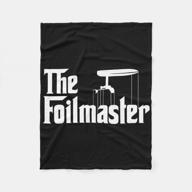 Couverture Polaire Le Foilmaster - Cadeau drôle de planche de surf E- (Devant)