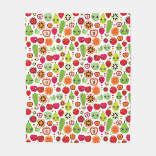 Couverture Polaire le fruit badine la pomme d'illustration