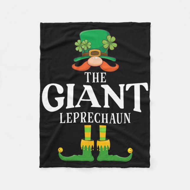 Couverture Polaire Le Géant Leprechaun St Patricks Day Matching  (Devant)