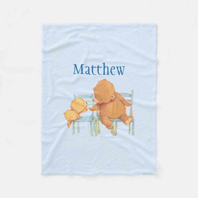 Couverture Polaire Le grand ours Brown aide peu ours jaune (Devant)