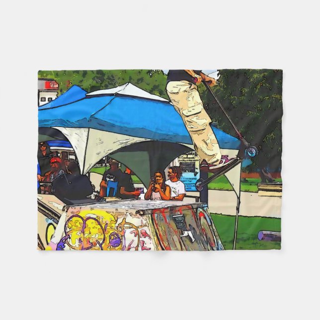 Couverture Polaire Le Grand Saut - Trick en Trottinette (Devant (Horizontal))