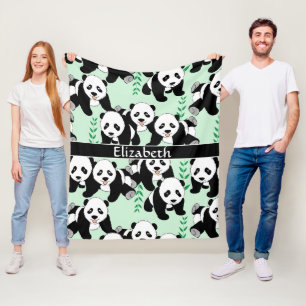 Couverture Polaire Le graphique d'ours panda personnalisent plus