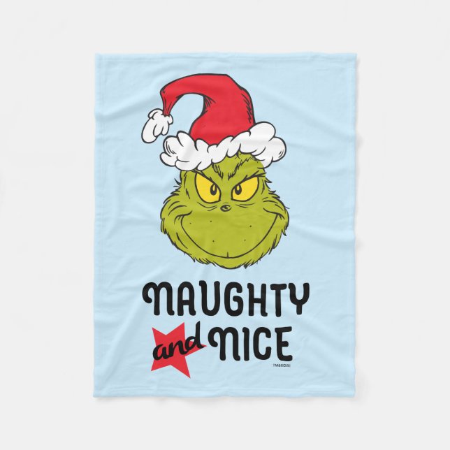 Couverture Polaire Le Grinch | Méchants et Gentils (Devant)