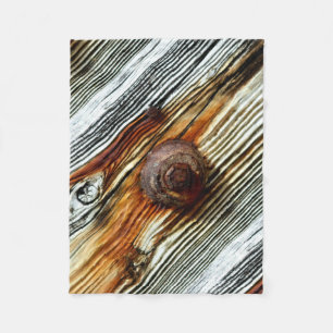 Couverture Polaire le gris de bois de flottage embarque Thunder_Cove