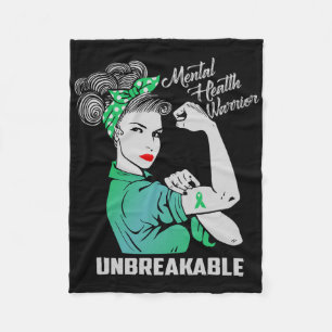 Couverture Polaire Le guerrier de la santé mentale indestructible - M